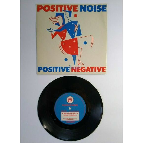 Positive Noise Positive Negative 7" Record UK Synth-Pop New Wave 1981 Statik - Picture 4 of 4